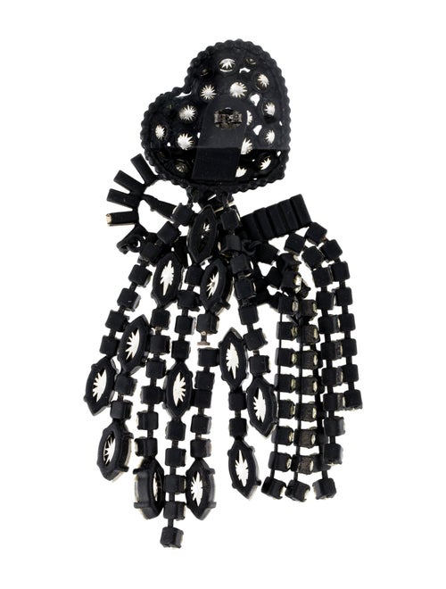 Celine Crystal Riviere Single Drop Earring