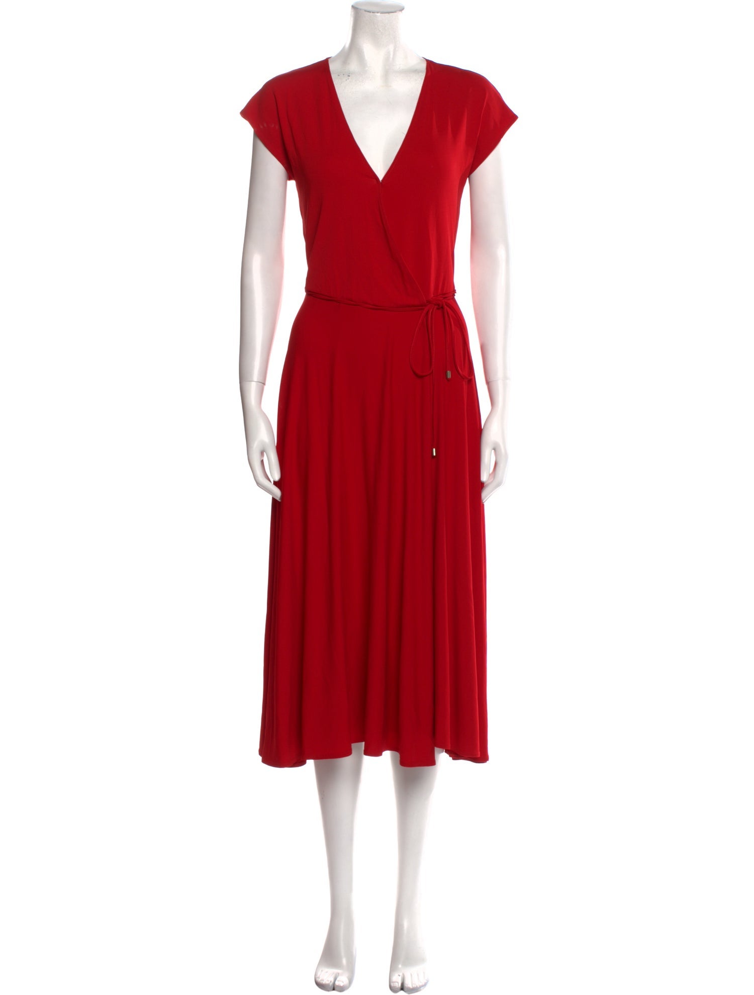 Celine V-Neck Midi Length Dress