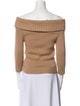 Celine Silk Off-The-Shoulder Sweater