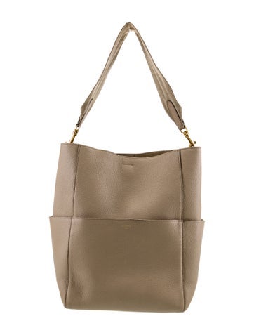 Celine Bucket Bags Leather Seau Sangle Medium