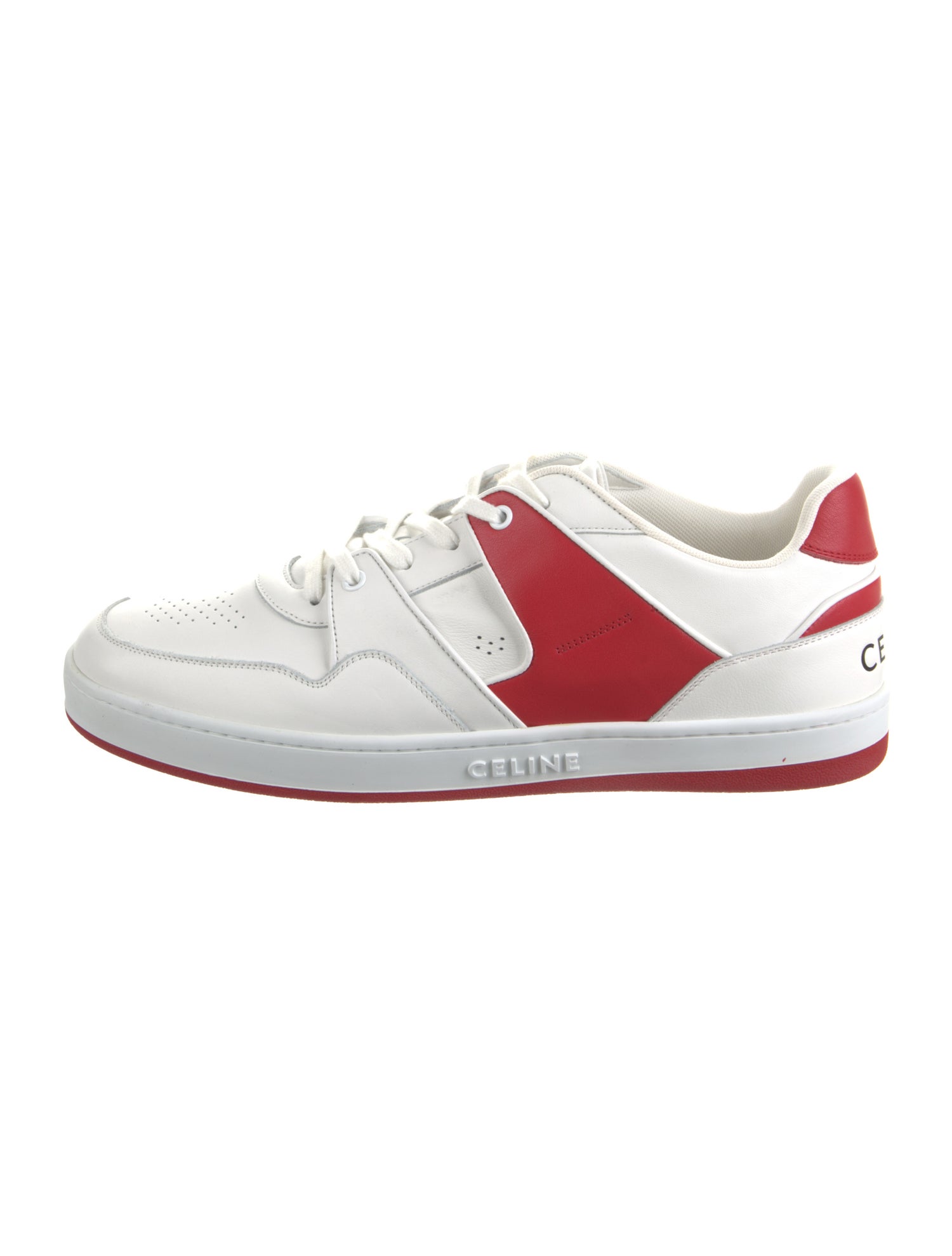 Celine Leather Printed Sneakers