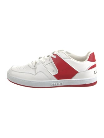 Celine Leather Printed Sneakers