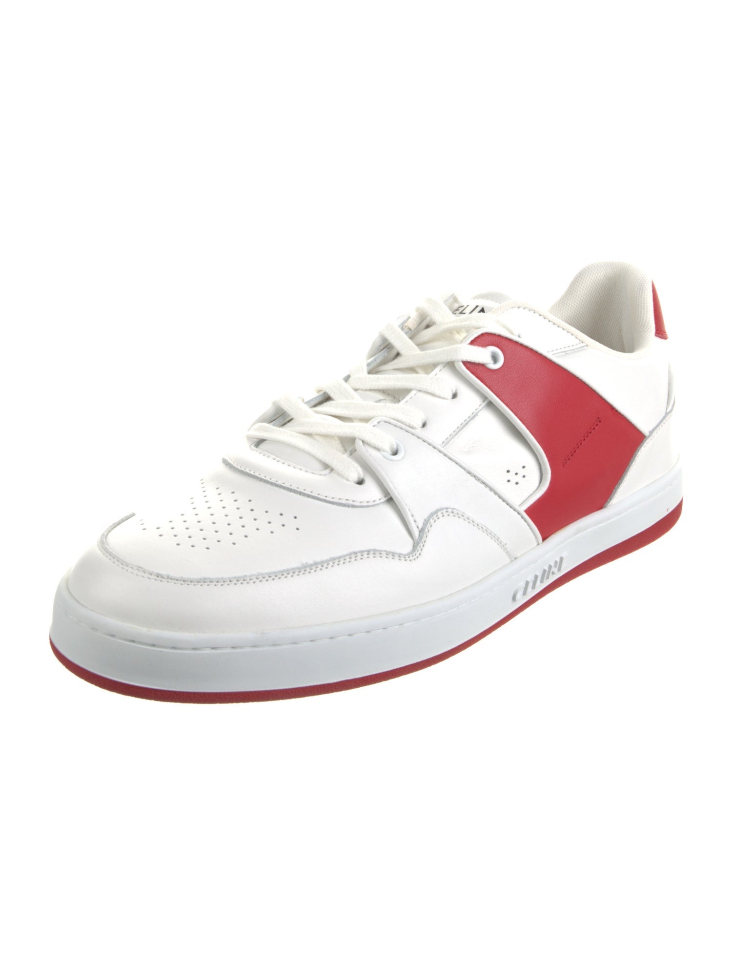 Celine Leather Printed Sneakers