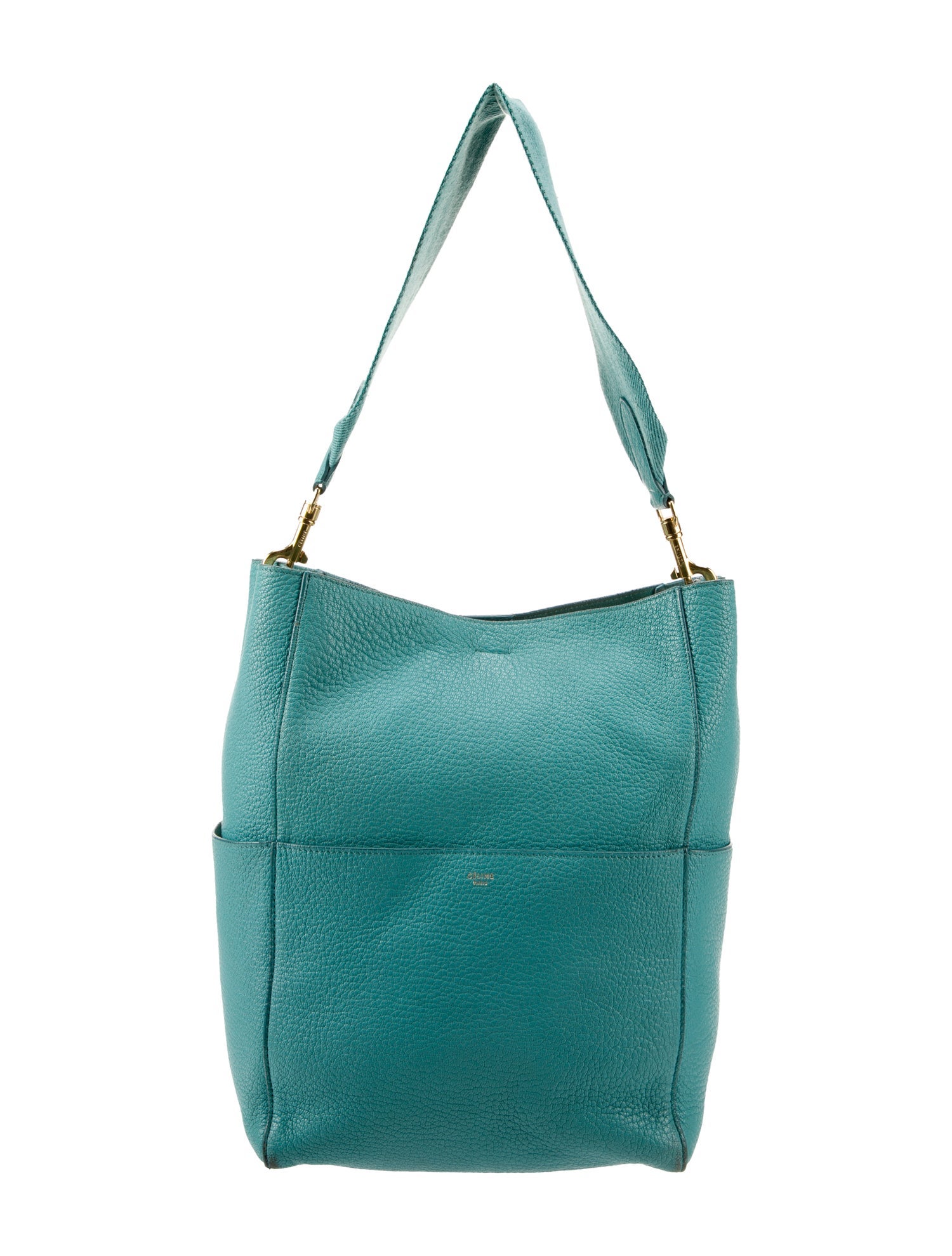 Celine Leather Seau Sangle Medium