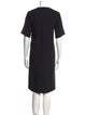 Celine Crew Neck Knee-Length Dress