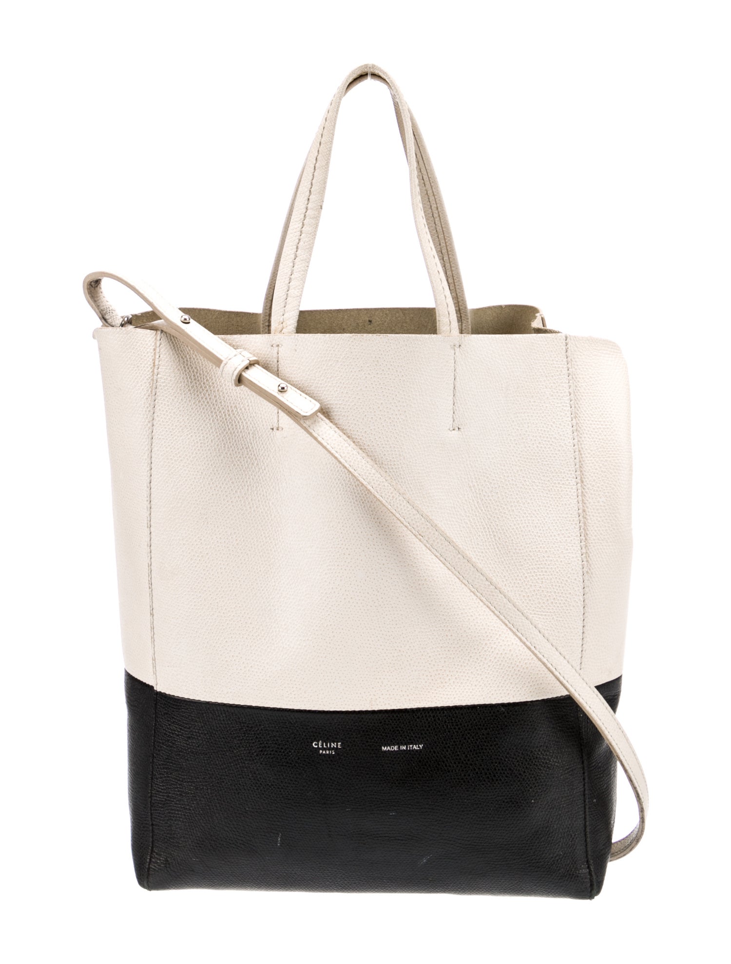 Celine Leather Vertical Cabas - Black Totes, Handbags - CEL317157 | The ...