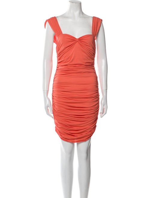 Celine Square Neckline Knee-Length Dress