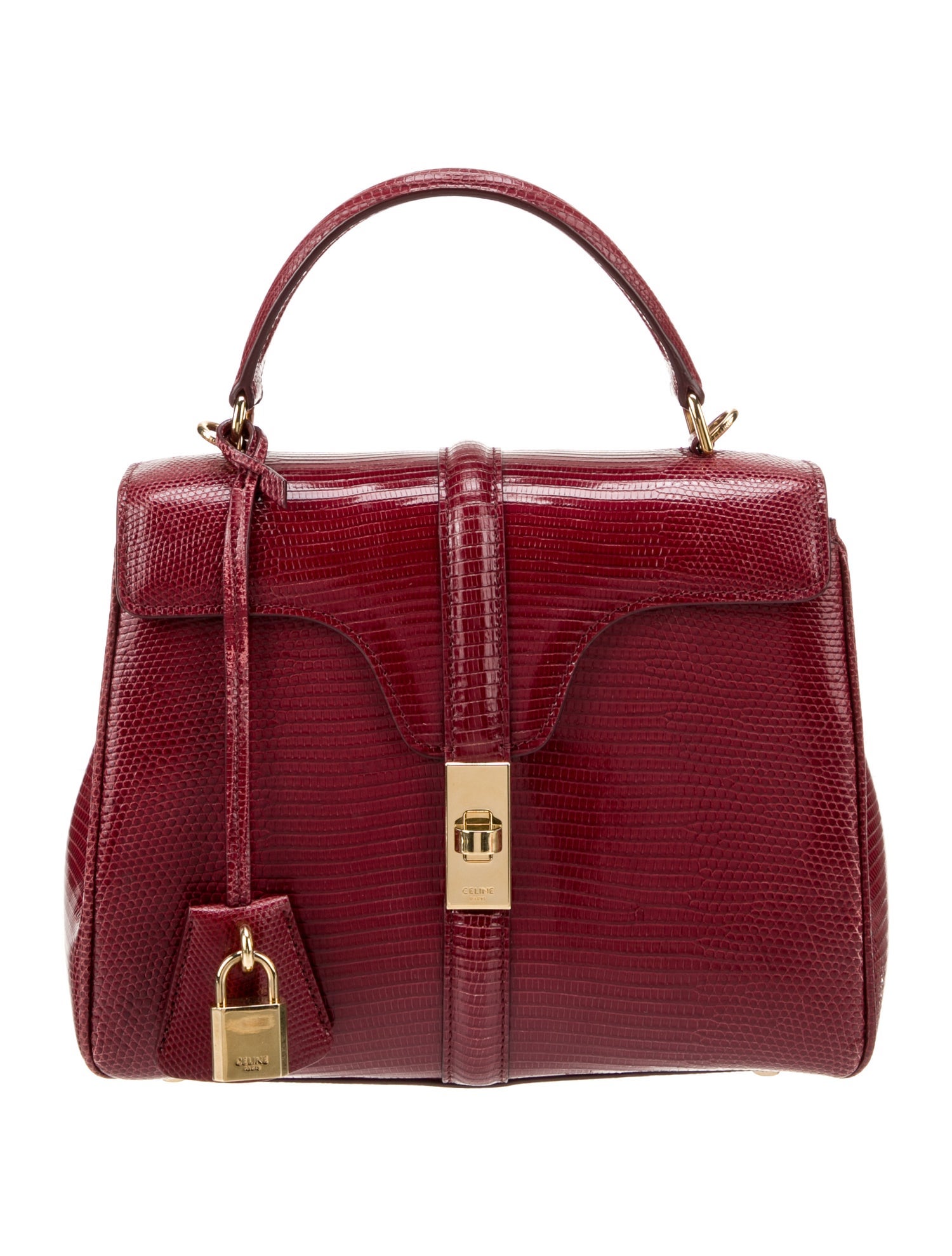Celine Lizard 16 Bag Small - Red Handle Bags, Handbags - CEL317361 ...