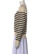Celine Striped Crew Neck Sweater