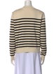 Celine Striped Crew Neck Sweater