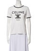 Celine Graphic Print Crew Neck T-Shirt