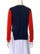 Celine Wool Colorblock Pattern Sweater