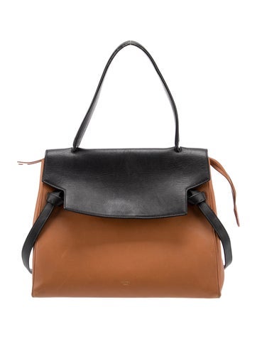 Celine Handle Bags Leather Belt Bag Medium