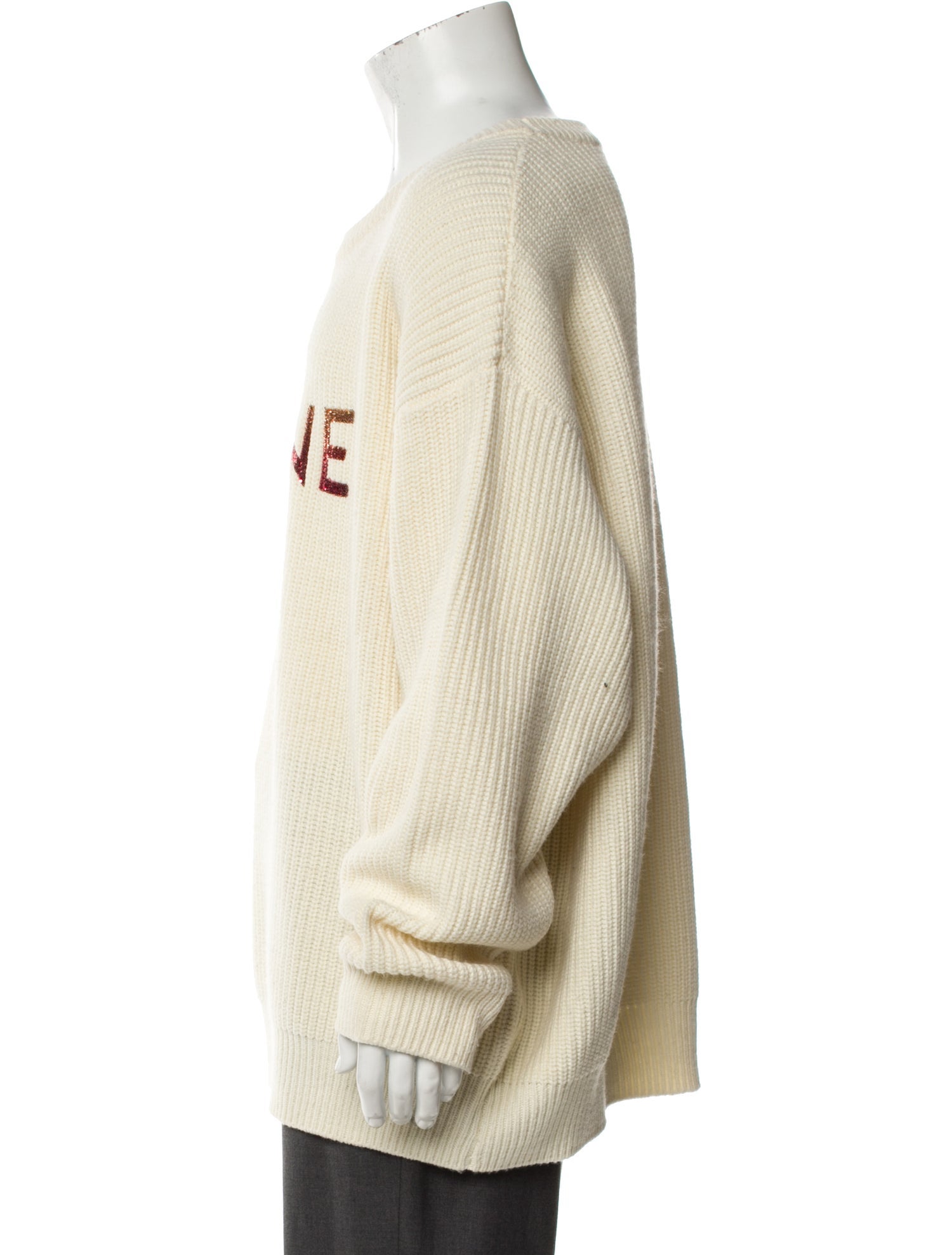 Celine Wool Graphic Print Pullover