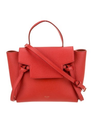 Celine Handle Bags Leather Belt Bag