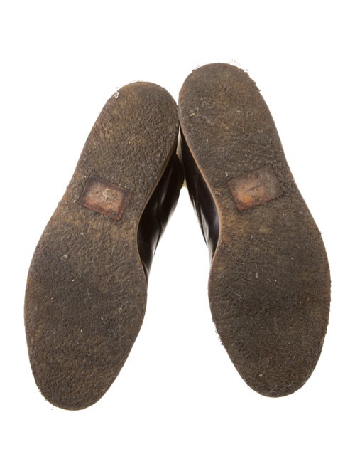 Celine Leather Colorblock Pattern Hiking Boots