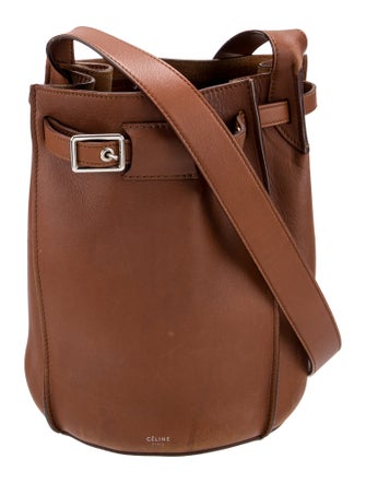 Celine Leather Big Bucket w/Strap