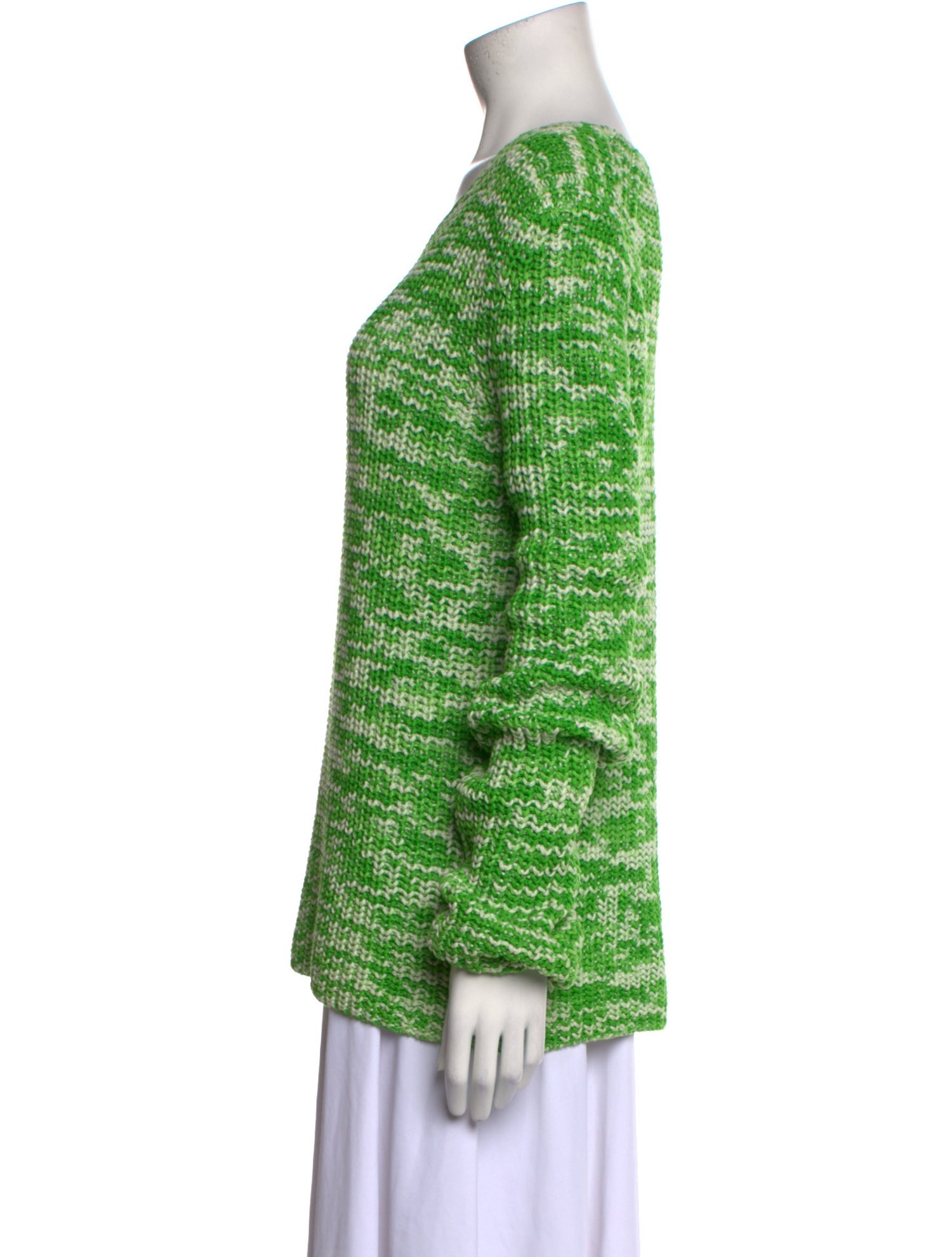 Celine Printed Scoop Neck Sweater