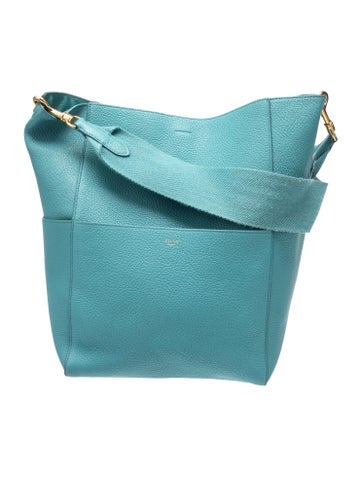 Celine Bucket Bags Leather Seau Sangle Medium