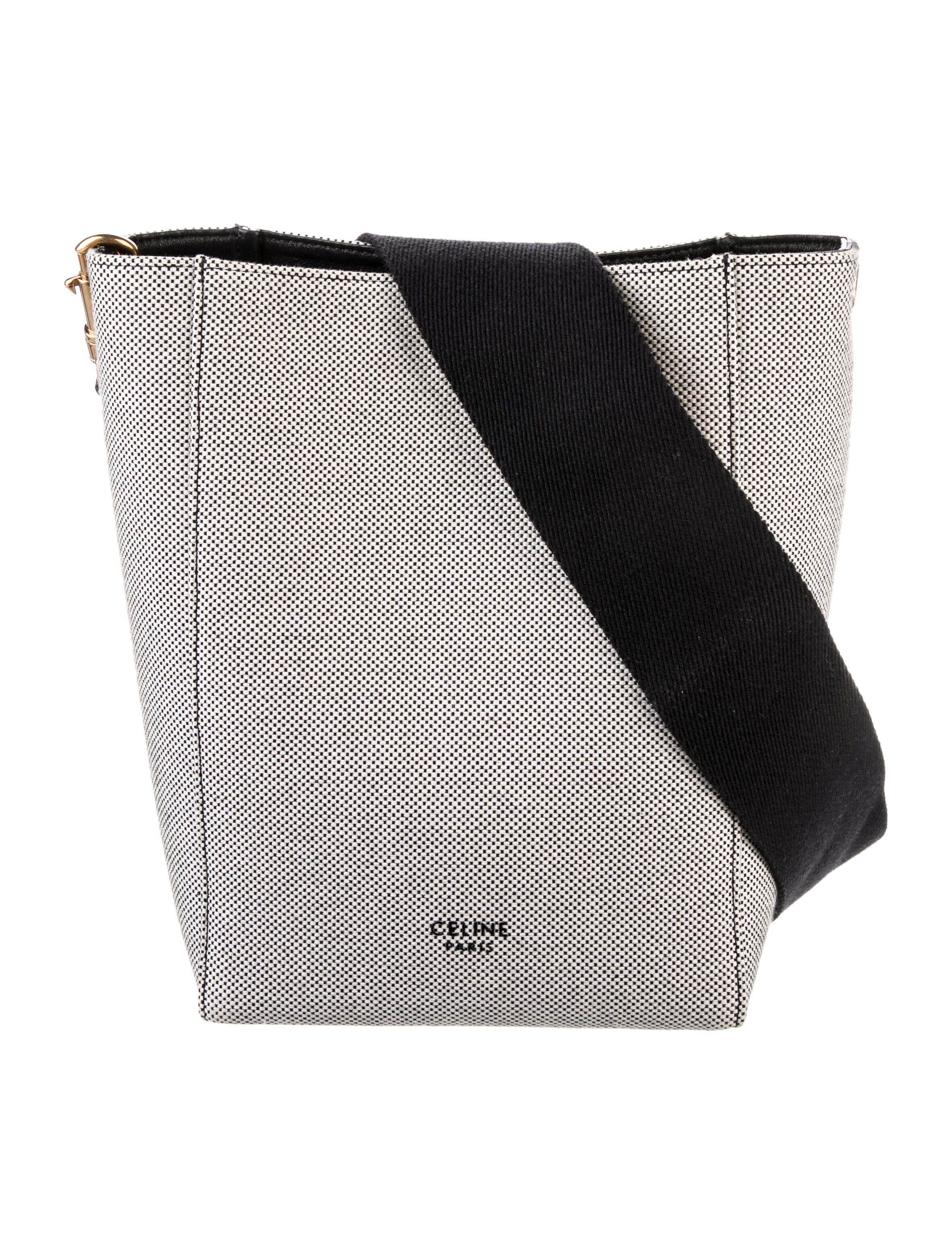 Celine Canvas Seau Sangle Small