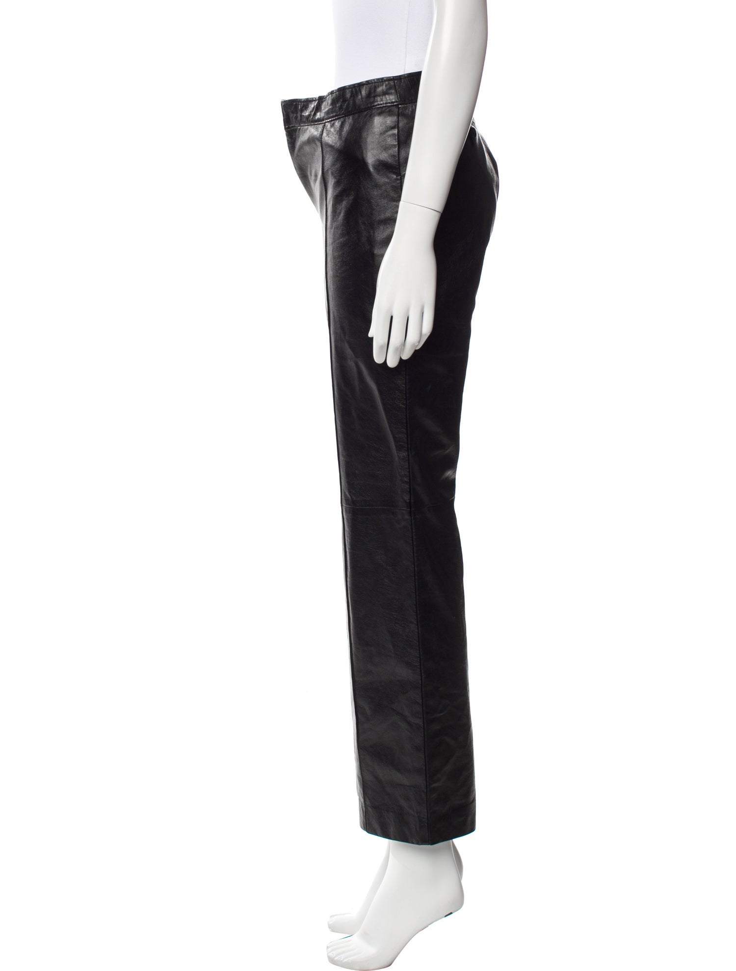 Celine Lambskin Straight Leg Pants