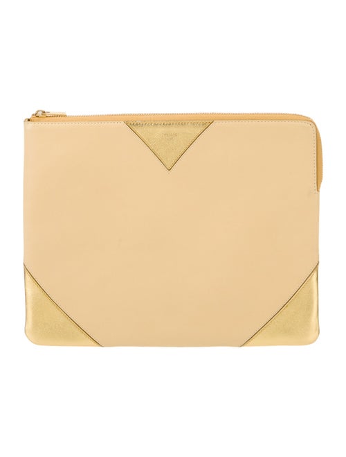 Celine Lambskin Bicolor Coeur Pouch