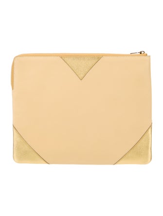 Celine Lambskin Bicolor Coeur Pouch