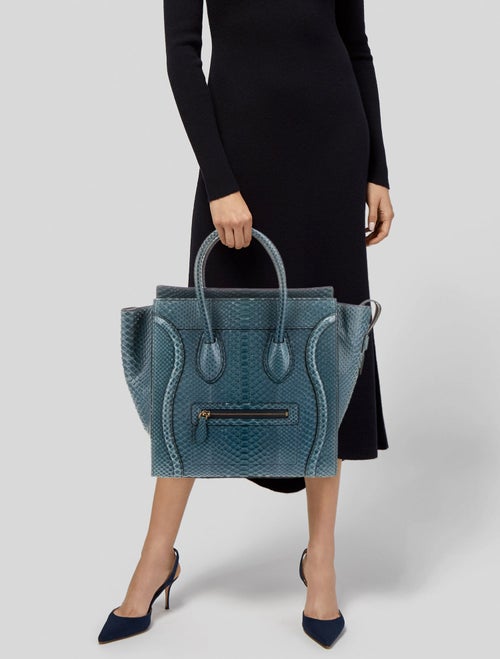 Celine Python Luggage Mini