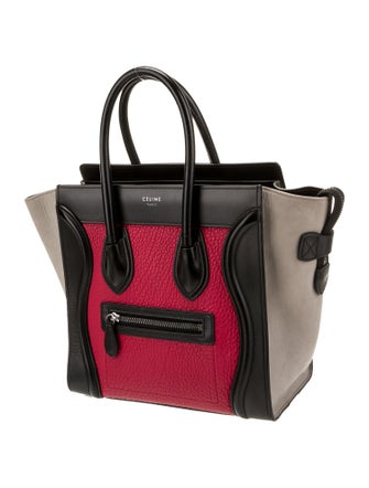 Celine Leather Luggage Micro