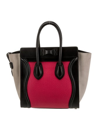 Celine Leather Luggage Micro
