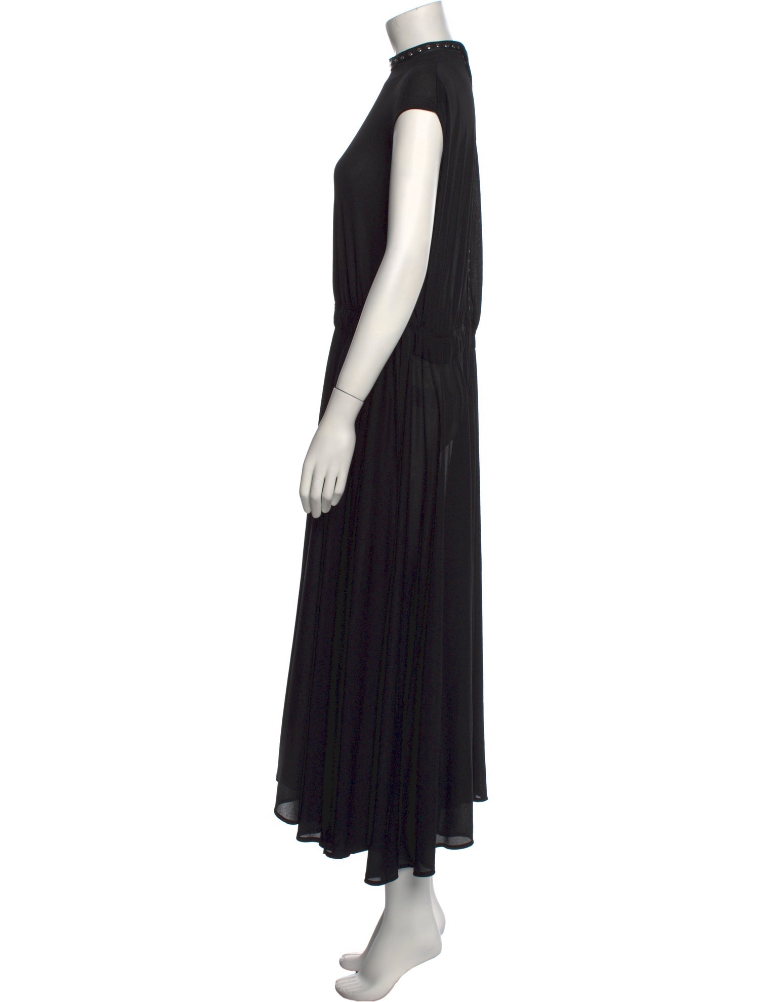 Celine Mock Neck Long Dress