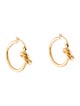 Celine Knot Hoop Earrings