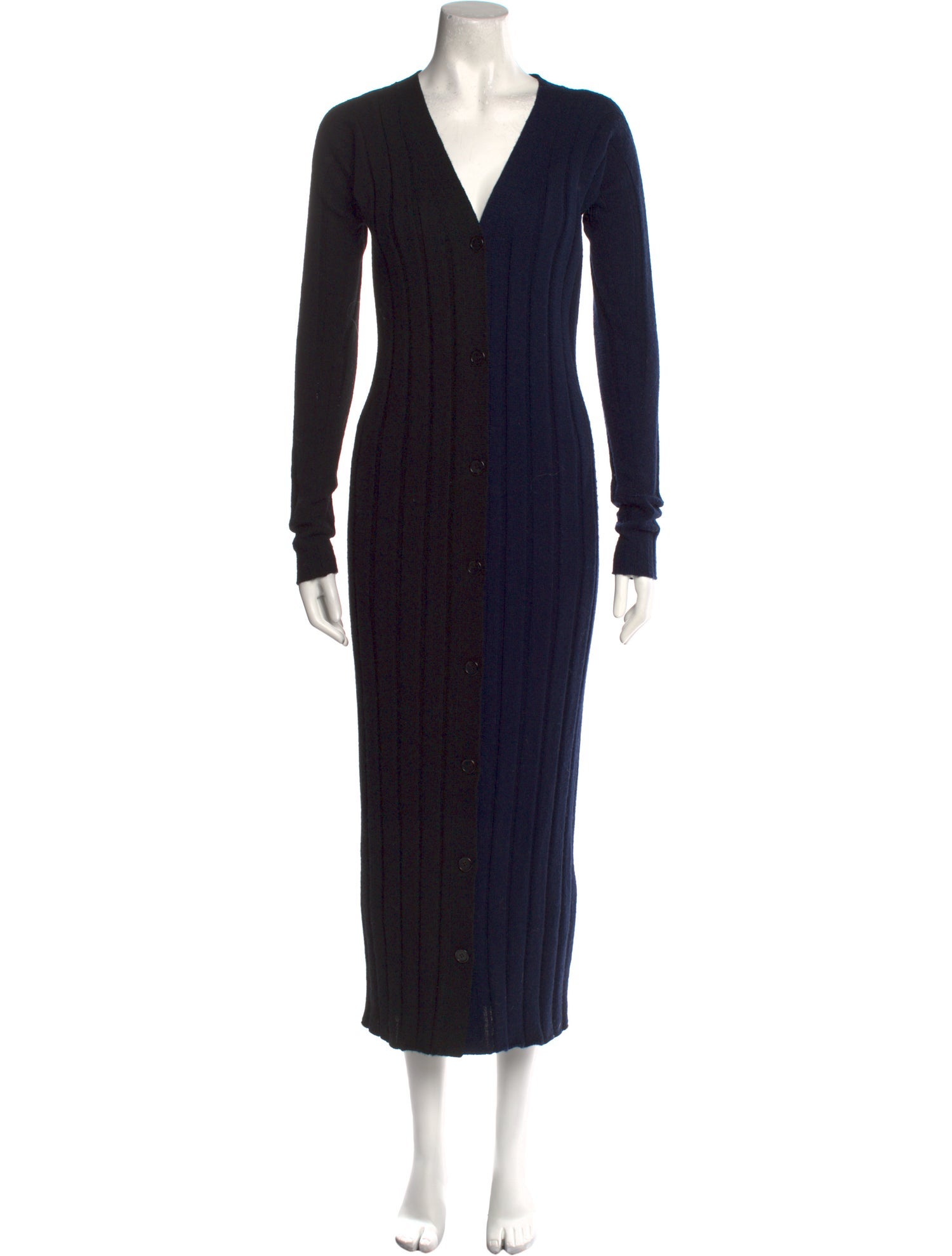 Celine Wool Plunge Neckline Sweater