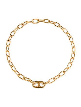 Celine Triomphe Link Choker Chain Necklace