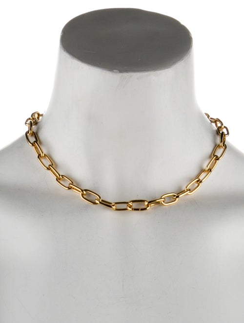 Celine Triomphe Link Choker Chain Necklace