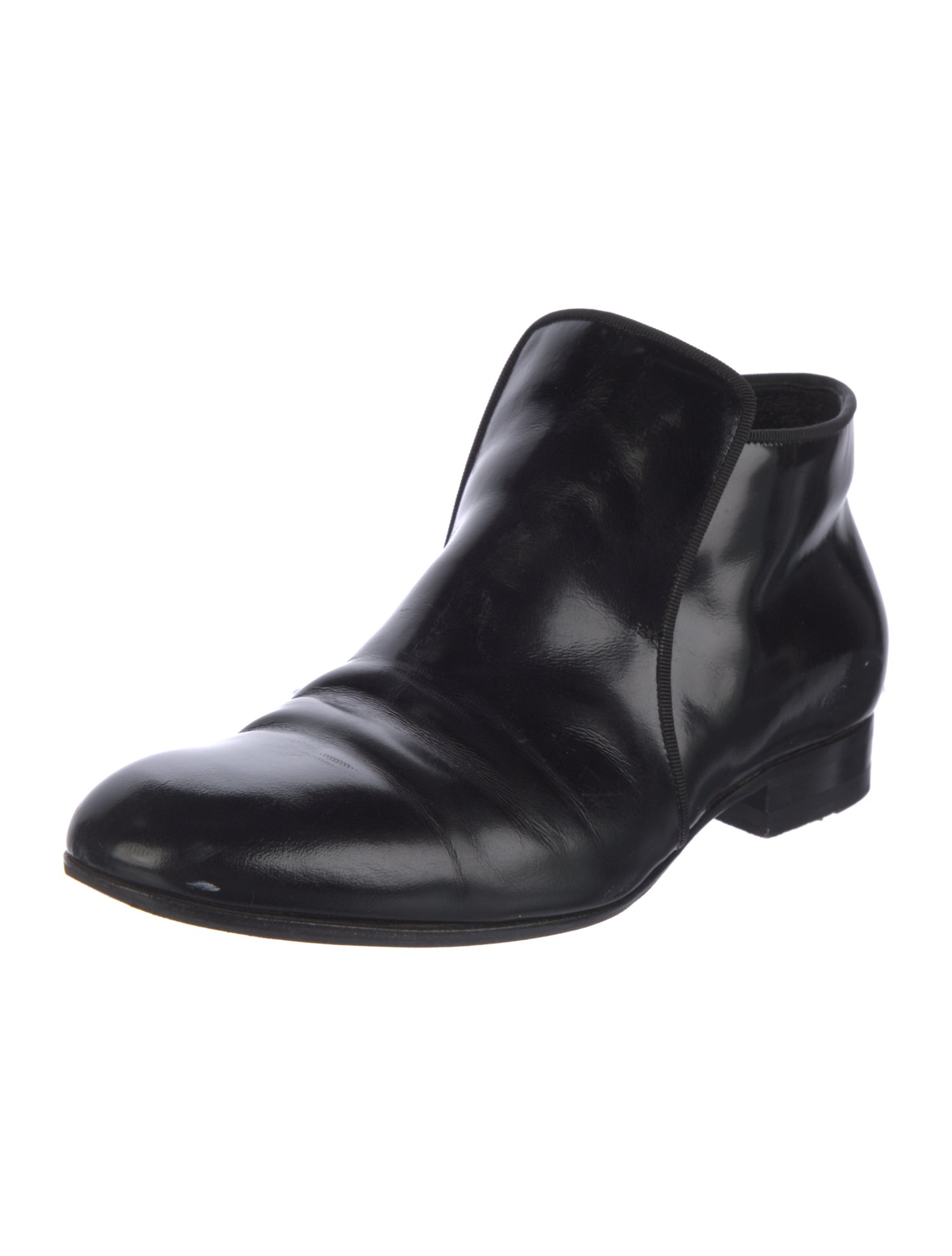Celine Patent Leather Chelsea Boots