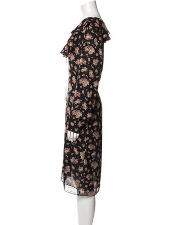 Celine Silk Midi Length Dress