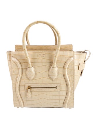 Celine Crocodile Luggage Micro