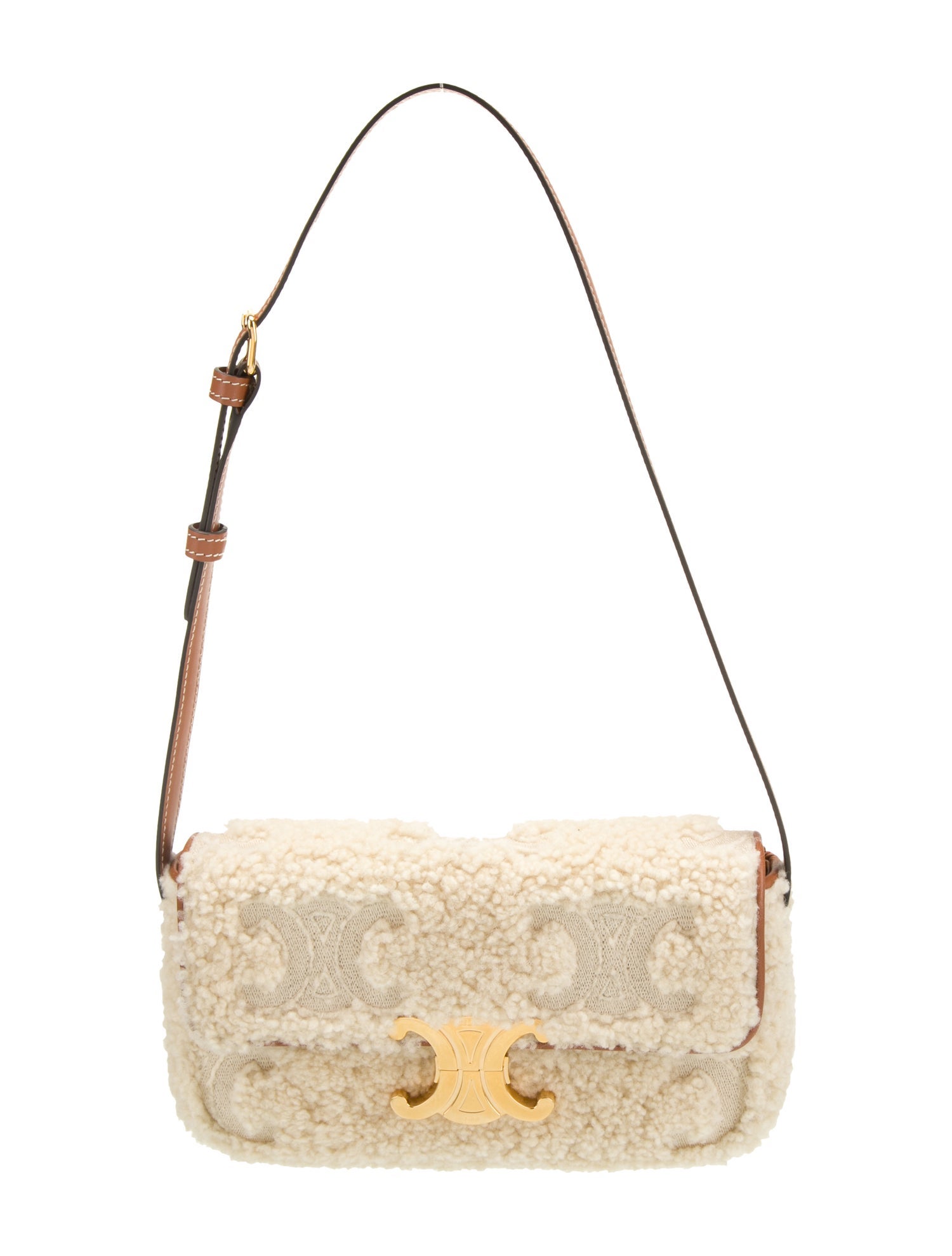 Celine Shearling Claude Triomphe 2023