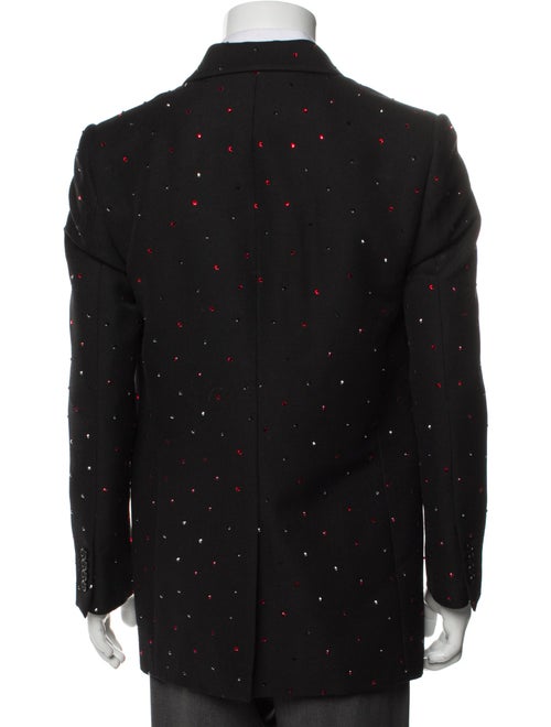 Celine Wool Polka Dot Print Blazer