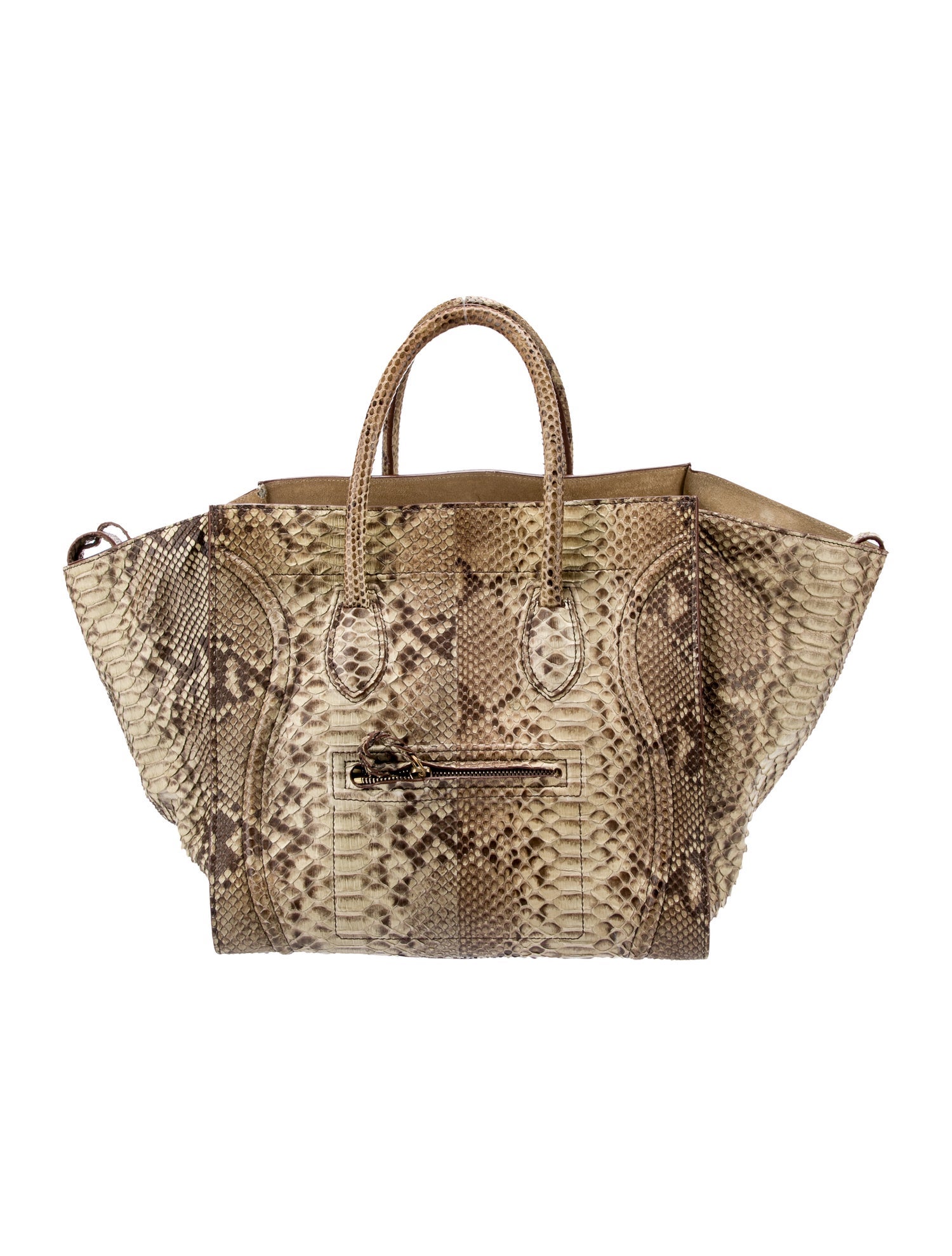 Celine Python Luggage Phantom Medium