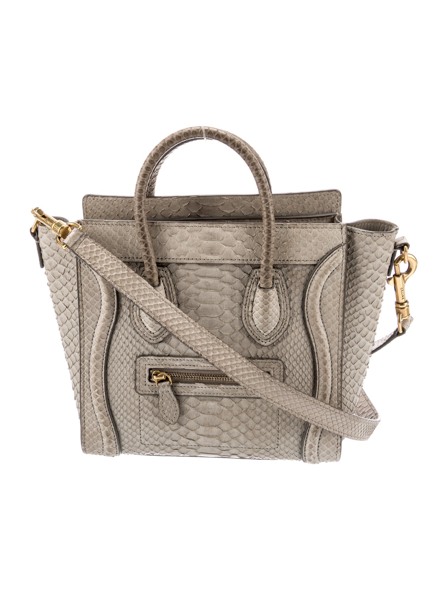 Celine Python Luggage Nano