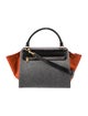 Celine Wool Double Zipper Trapeze Medium