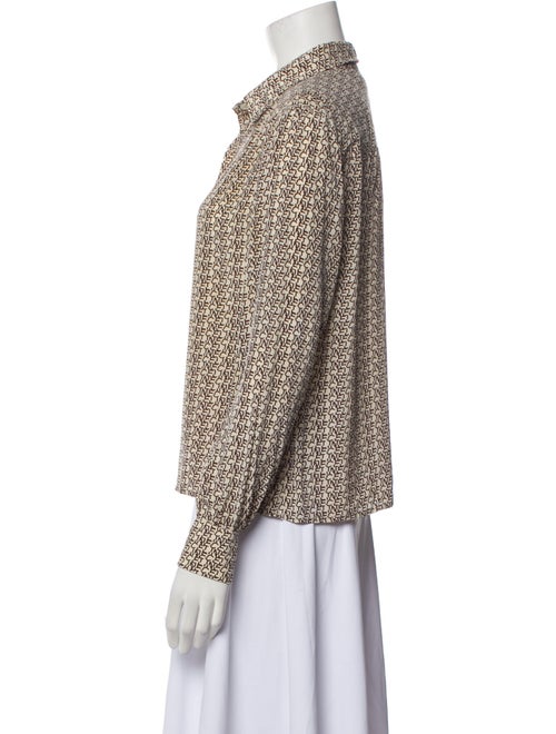 Celine Vintage 1980's Button-Up Top