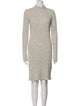 Celine Turtleneck Knee-Length Dress