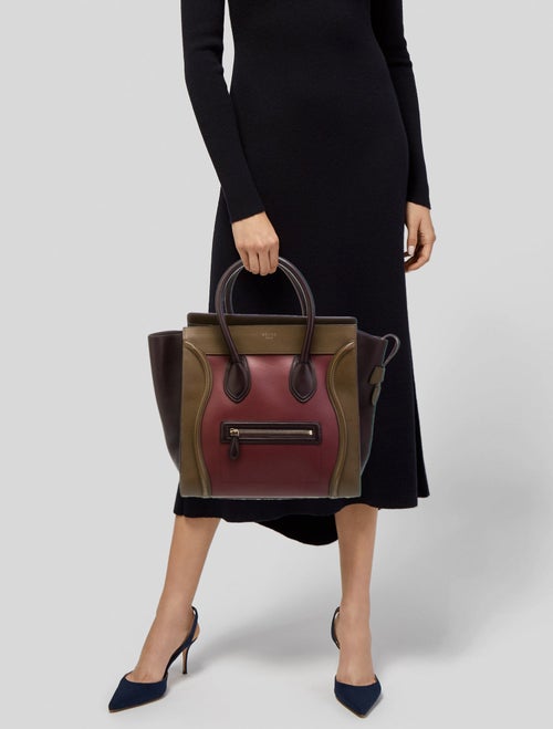 Celine Leather Luggage Mini