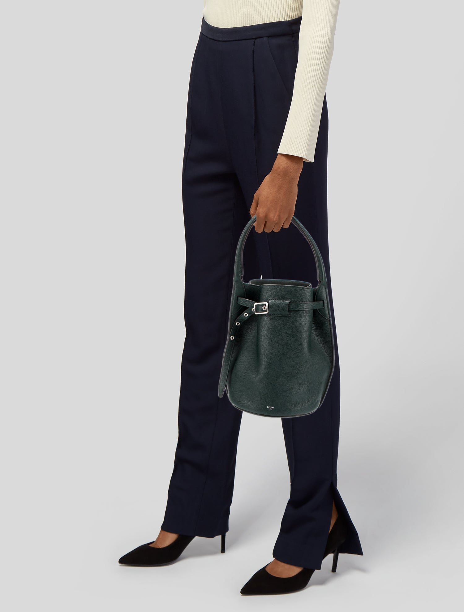 Herm s Clemence Mangeoire PM Green Bucket Bags Handbags HER580684 The RealReal