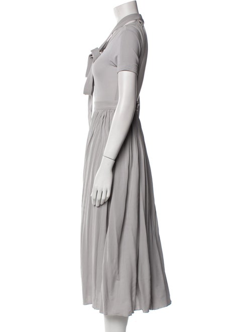 Celine Tie Neck Knee-Length Dress