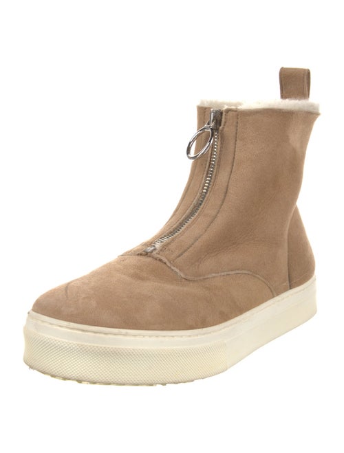Celine Suede Lace-Up Boots