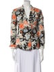 Celine Floral Print Blazer